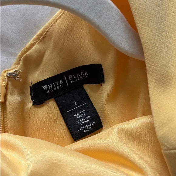 WHBM Yellow Sleeveless Sheath Dress - Picture 10 of 14